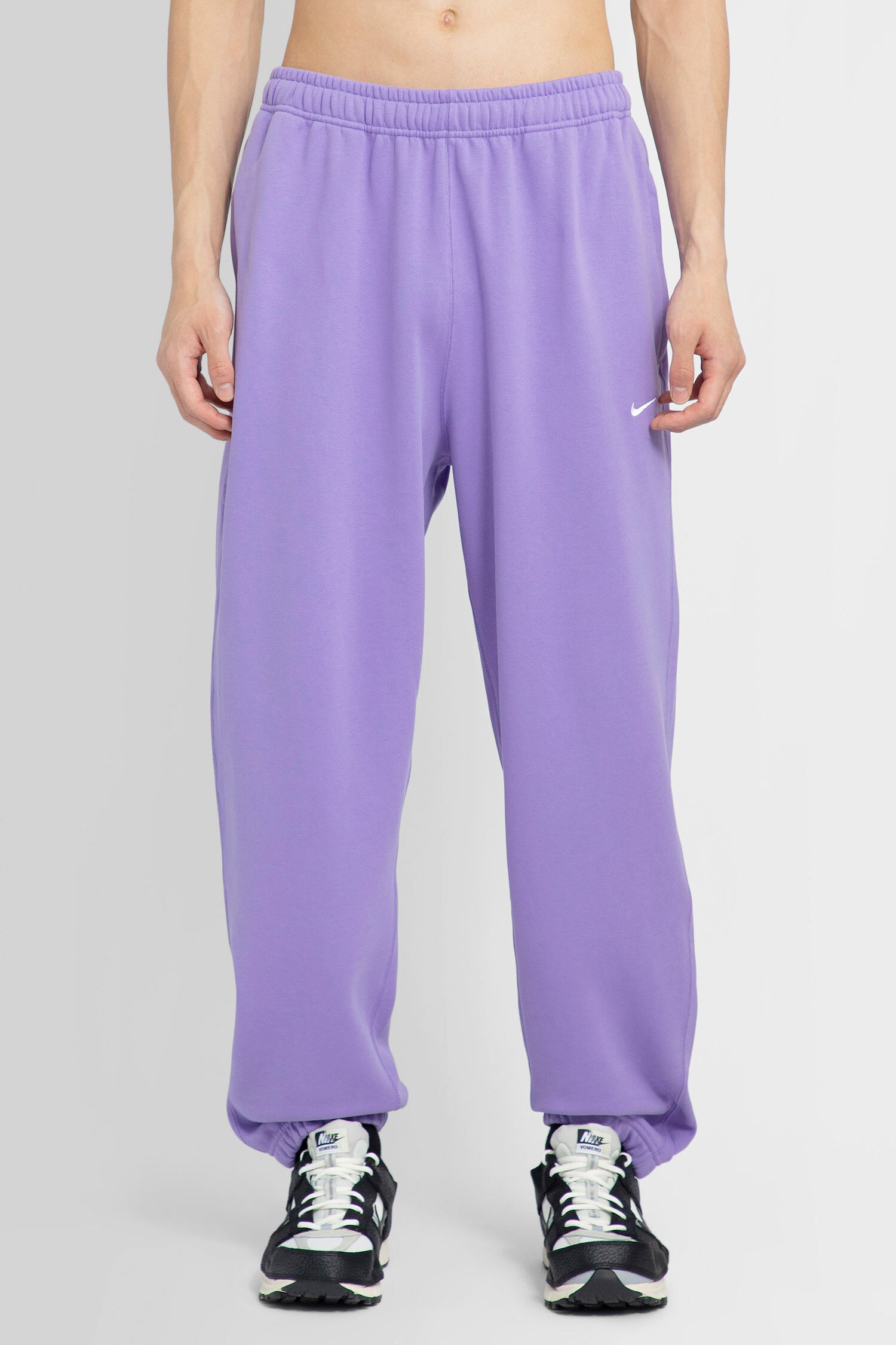 Nike space purple Solo Swoosh French Terry Track Pants