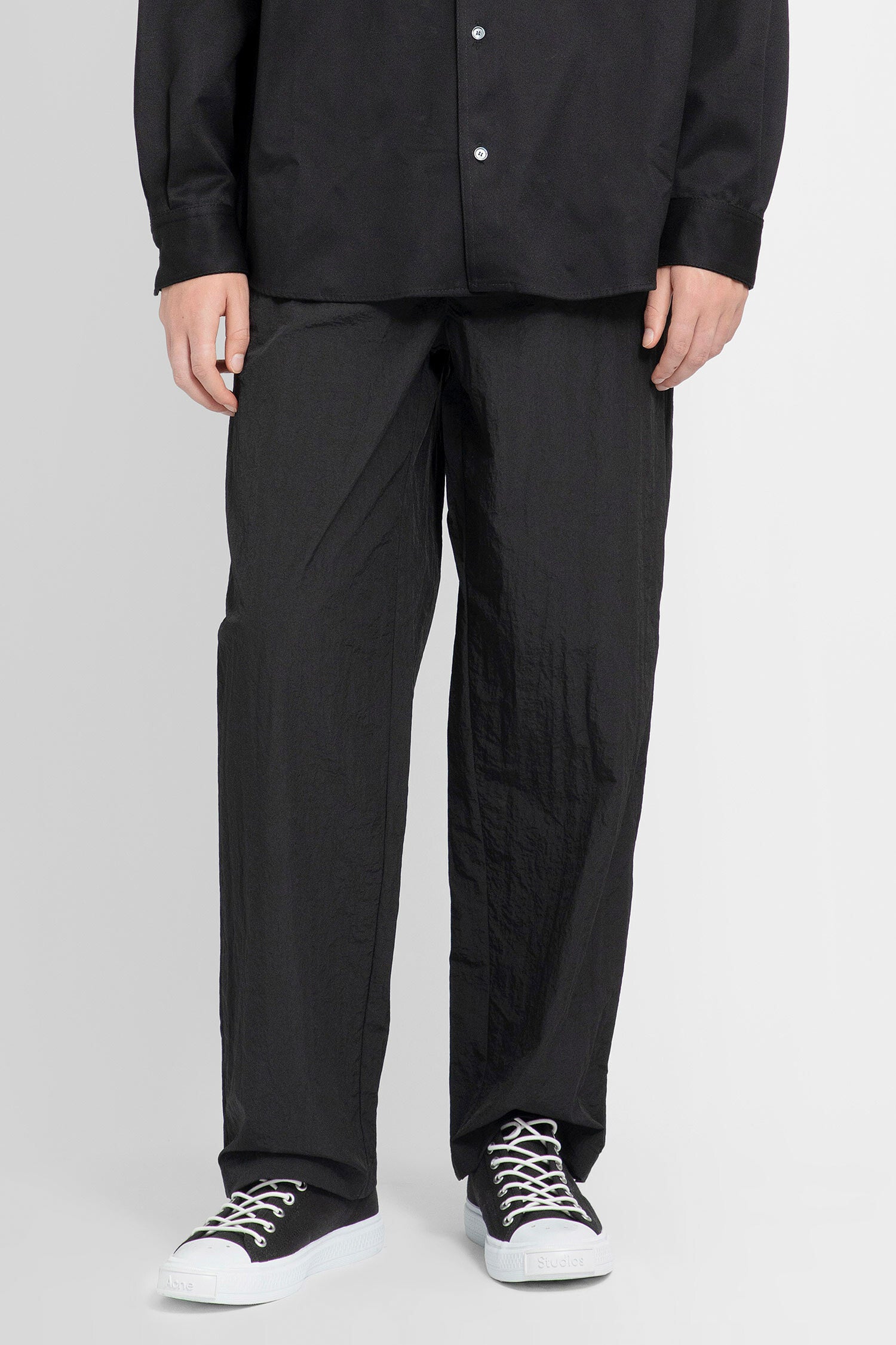 ACNE STUDIOS MAN BLACK TROUSERS