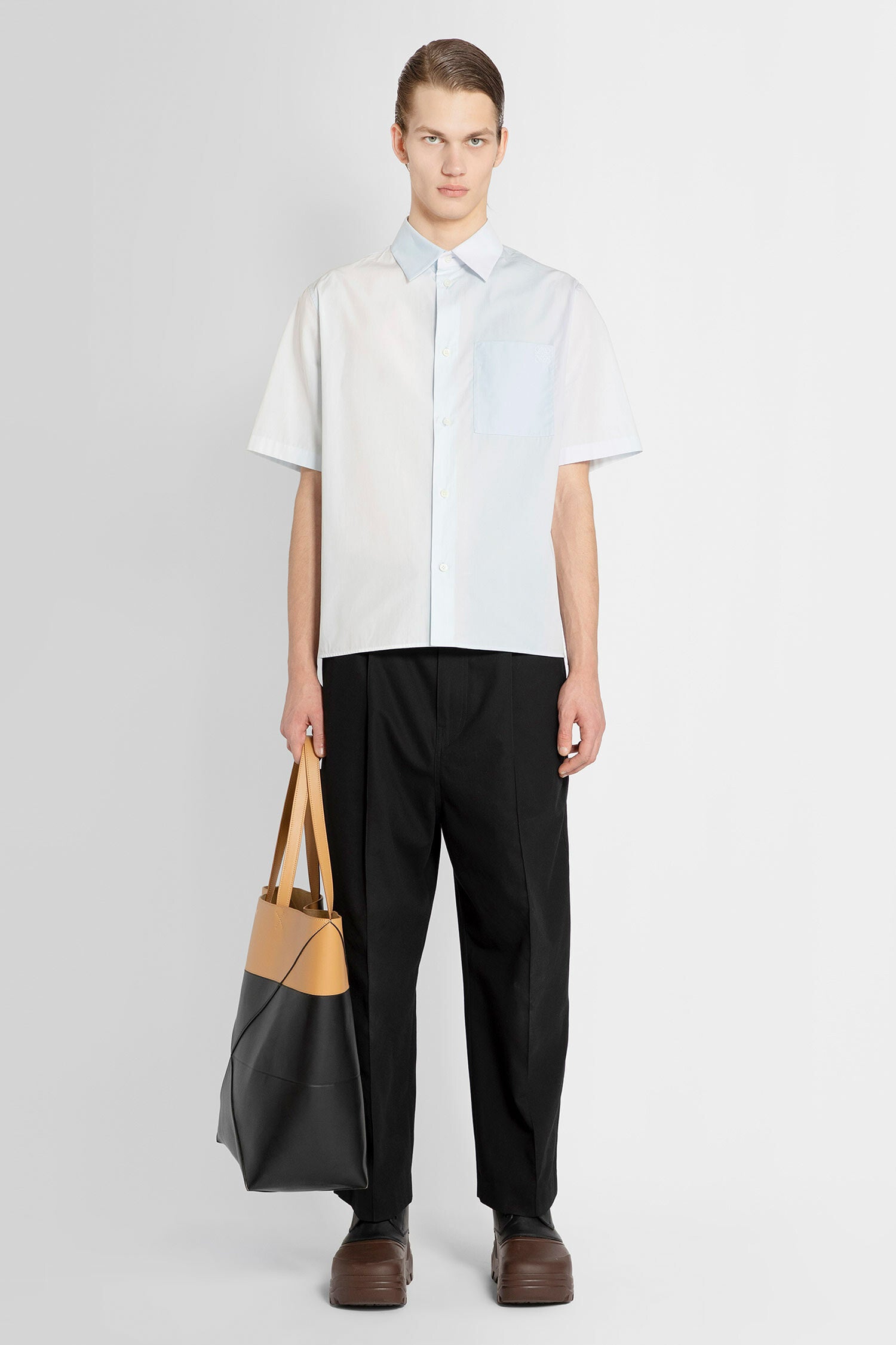 LOEWE MAN BLACK TROUSERS