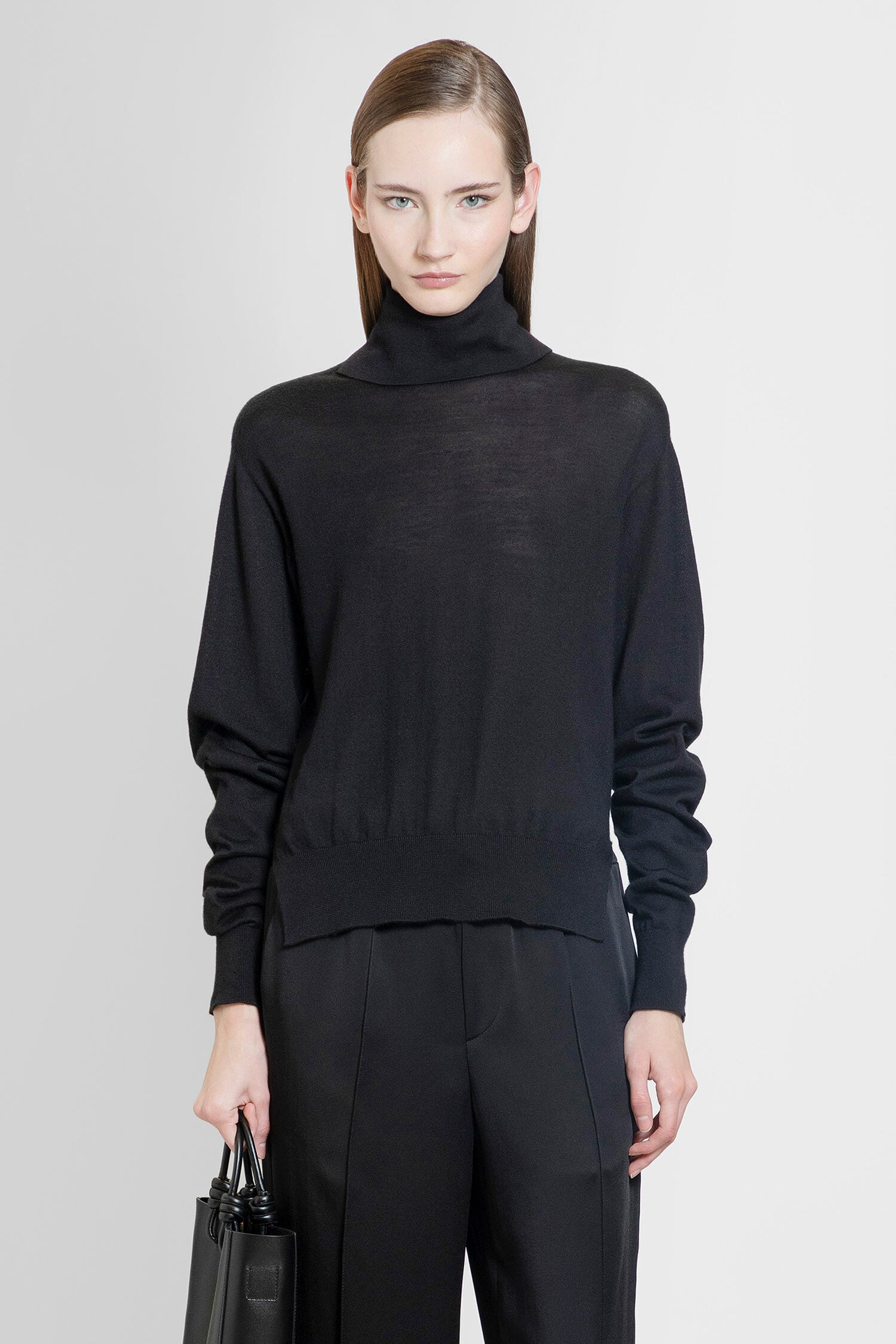 JIL SANDER WOMAN BLACK KNITWEAR