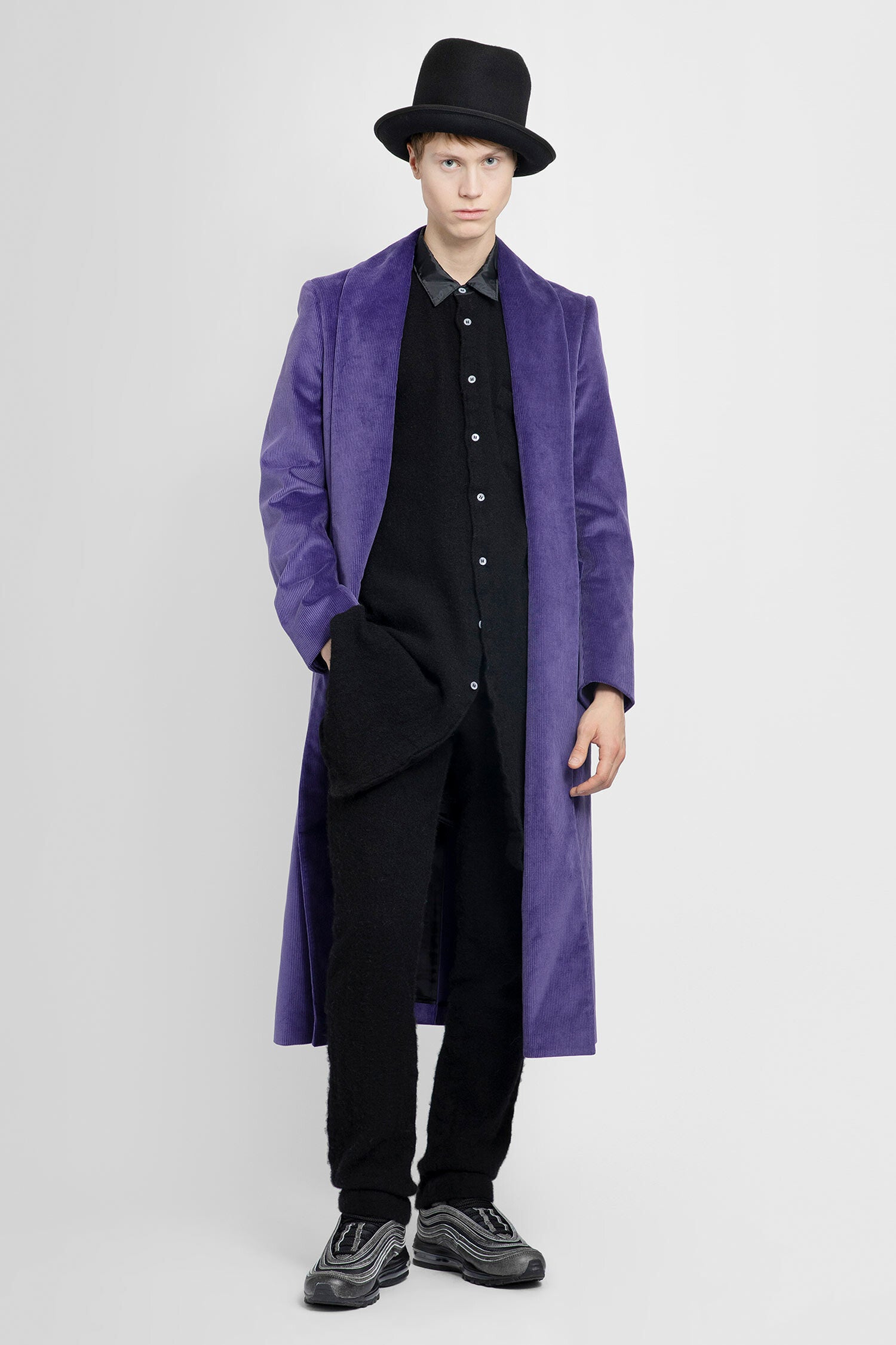 Purple Hair & Purple Winter Fashion w/ Comme des Garcons, Dr