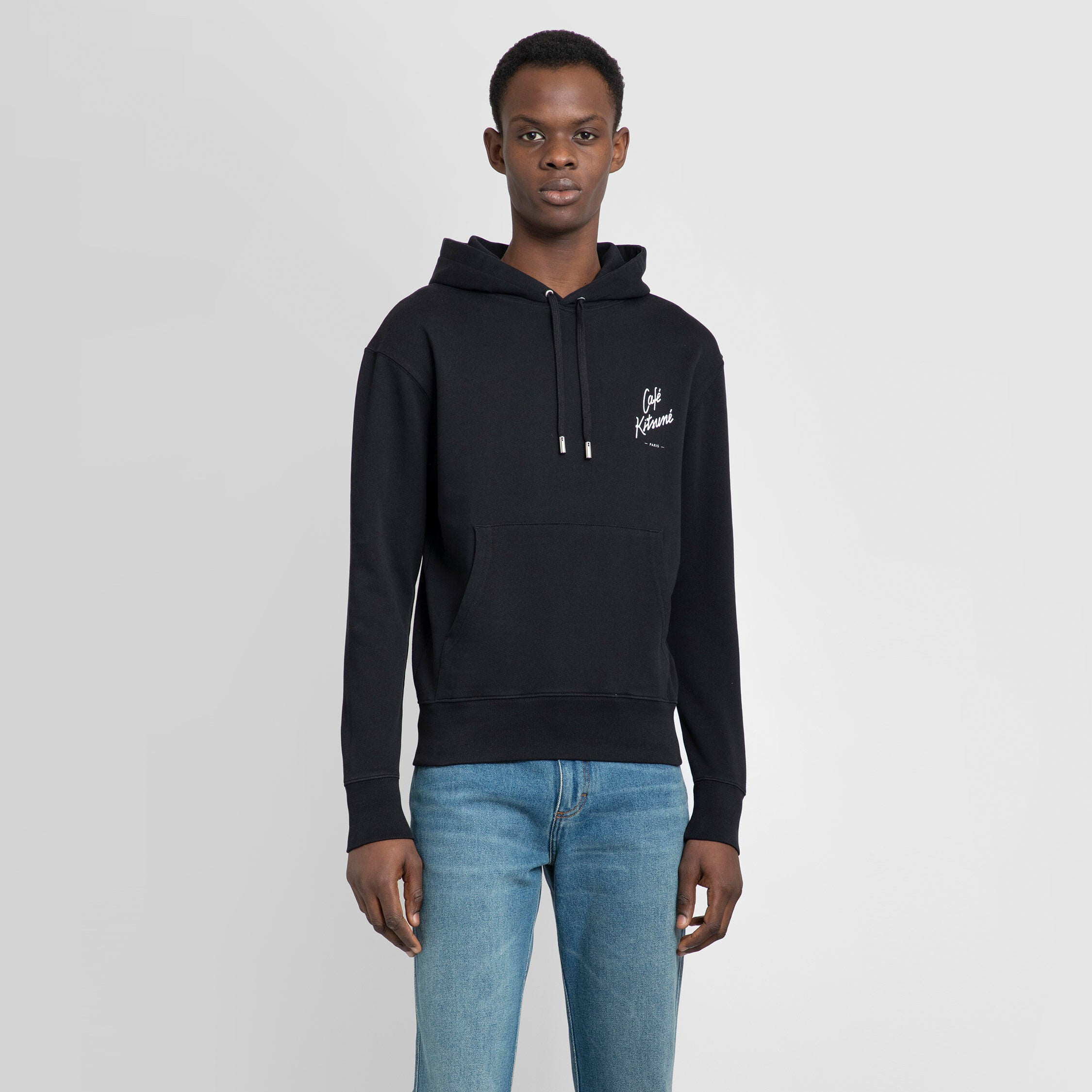 Maison Kitsuné black Café Kitsuné Hoodie