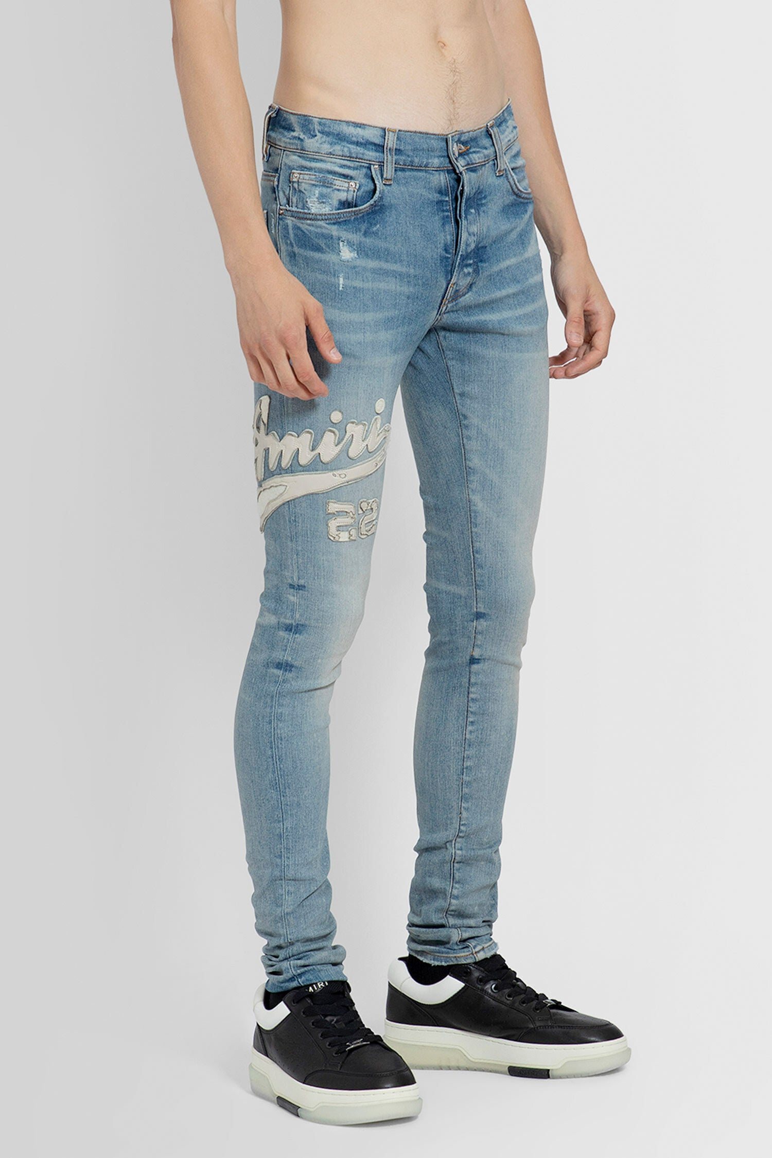 Amiri Man Blue Jeans | ModeSens