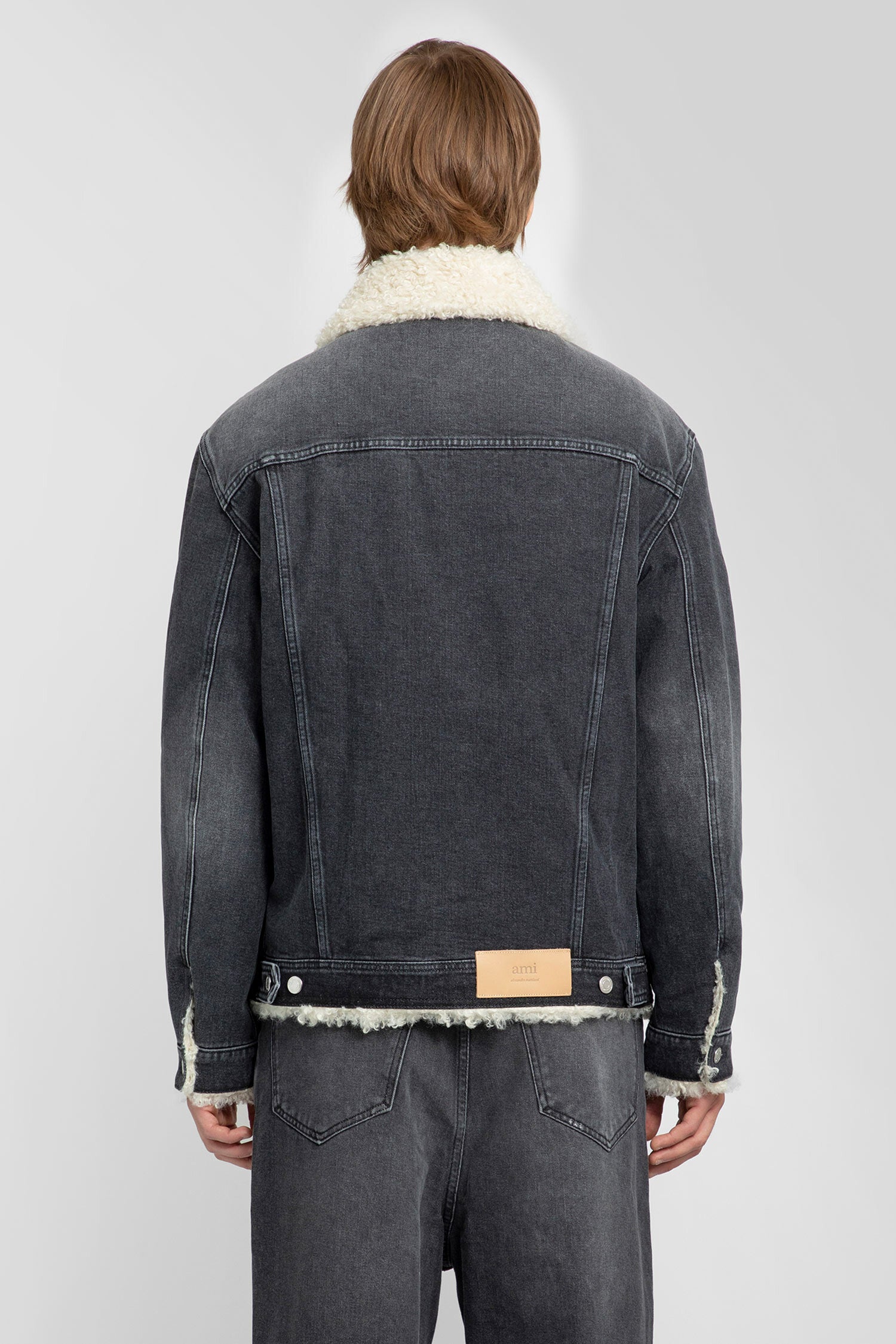 Ami Paris black trucker denim jacket