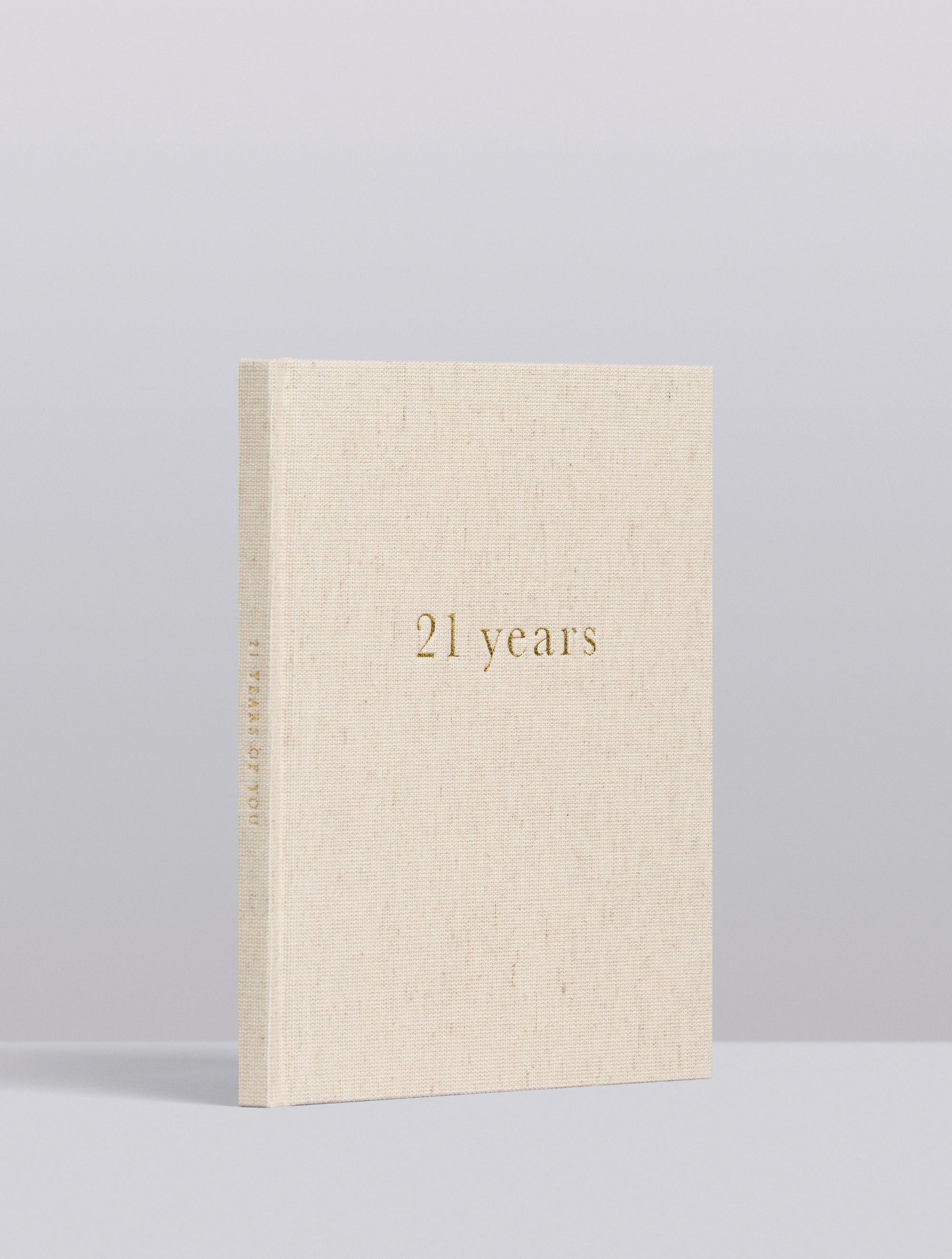 First 21 Years Journal Book - Oatmeal - Write To Me AU