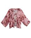 Pink Floral Kimono | Mya Short Kimono Jacket