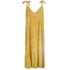 Yellow Floral Sundress | Natalia Softly Gathered Strappy Dress