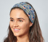 Zara | Cotton Headband - Blue Peacock