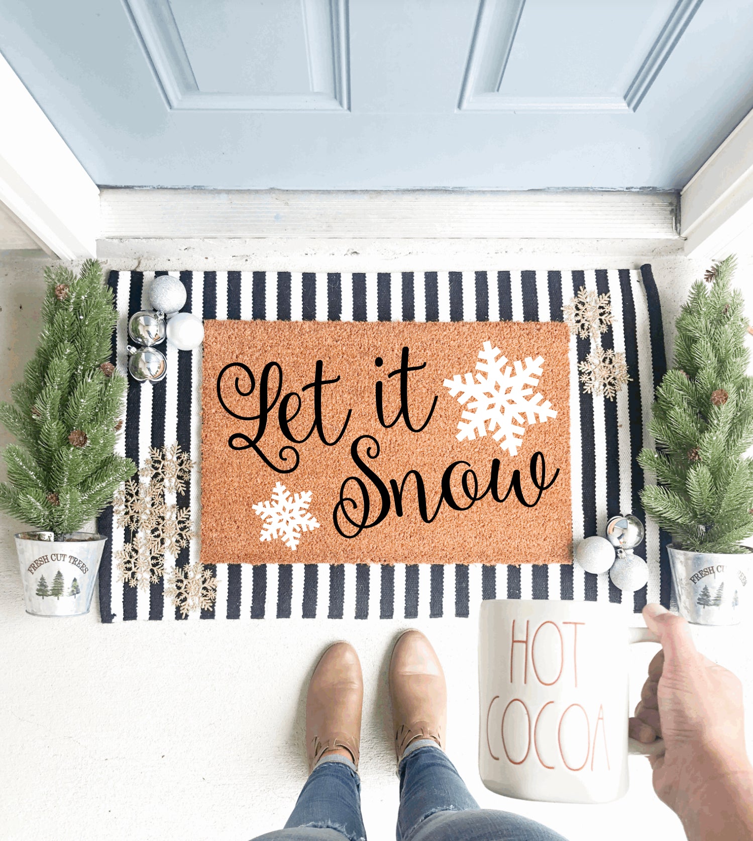 Baby It's Cold Outside Christmas Doormat