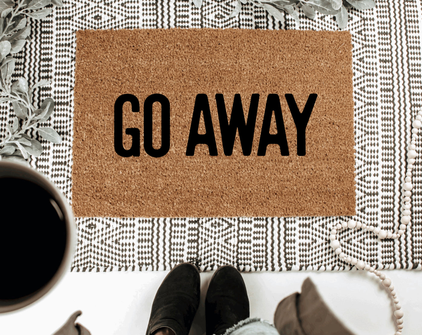 Drop Shipping Funny Door Mats Live Laugh Leave Indoor Outdoor