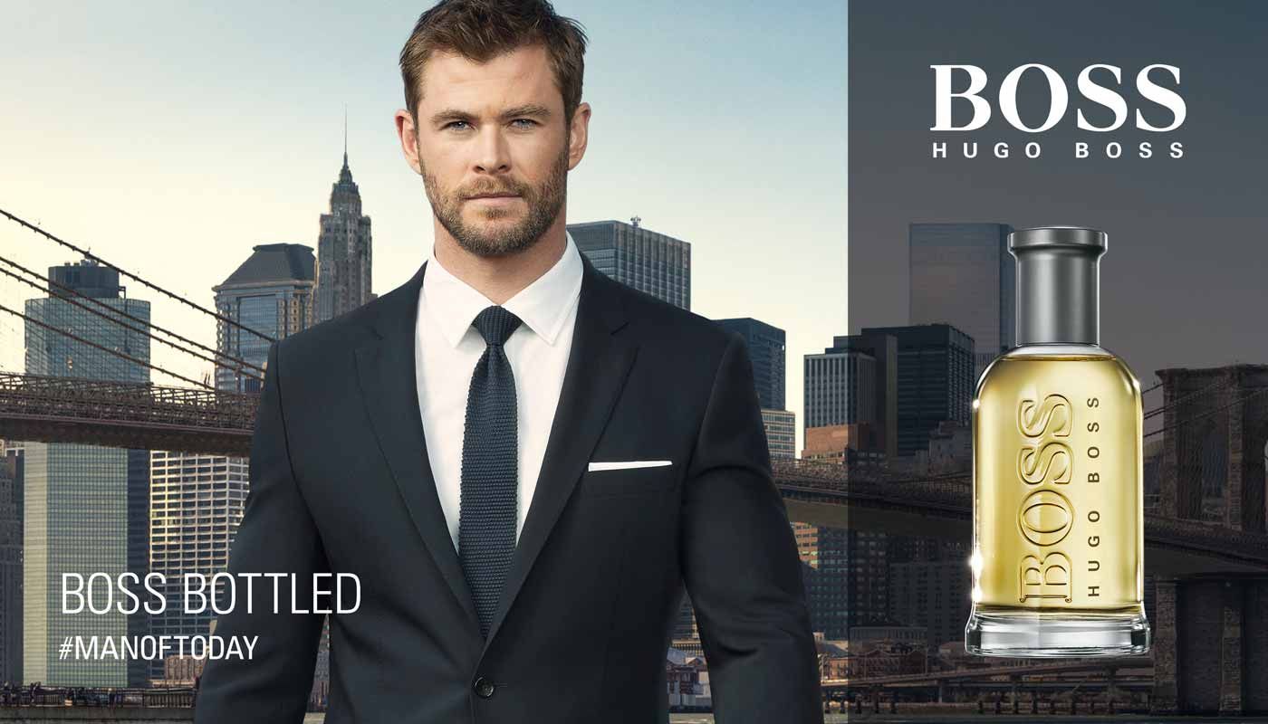 Hugo на русском. Boss Bottled Eau de Parfum Hugo Boss Chris Hemsworth.