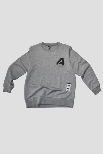 Crewneck Sweater "A"| Heather Grey (1017a)