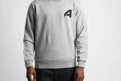 Crewneck Sweater "A"| Heather Grey (1017a)