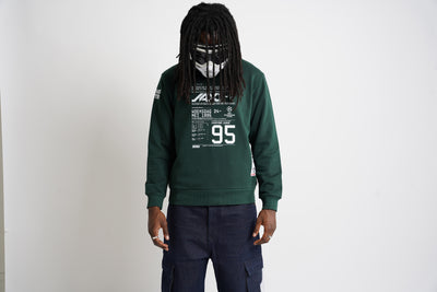 Crewneck Sweater "95!"| Green (1028a)