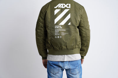 Bomber Jacket "Conflict"| Army Green (1011a)