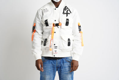 Bomber Jacket "Conflict J."| White (1011a)
