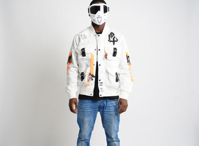 Bomber Jacket "Conflict J."| White (1011a)