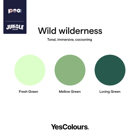 a graphic design image of three circles in different shades of green - light green, medium green and dark green, arranged symmetrically next to each other in the centre of the image