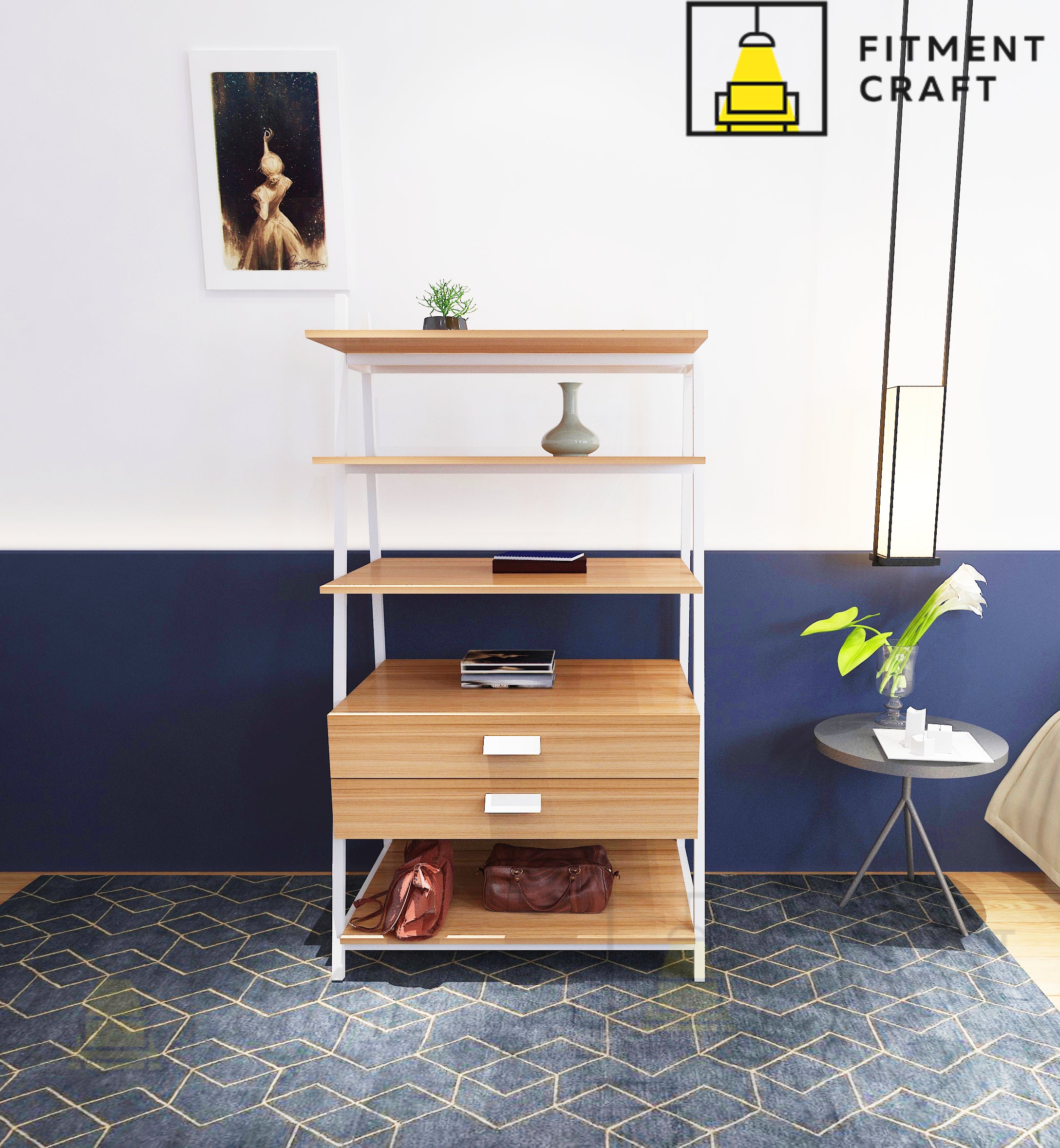 Smart Multipurpose Shelve with Drawer | BSV5-001