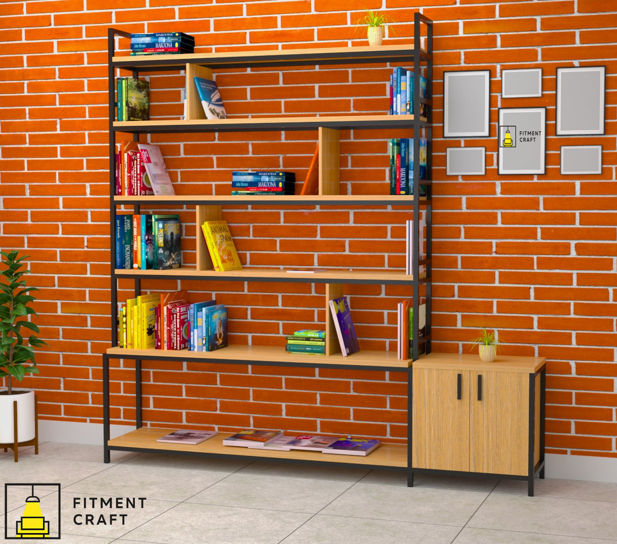 FC Large Bookshelf for Library | BSV6-001