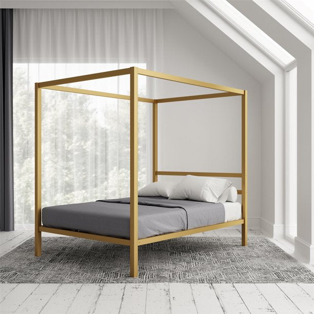 FC Modern Metal Canopy Bed Twin/Full/Queen/King | MBV4-004