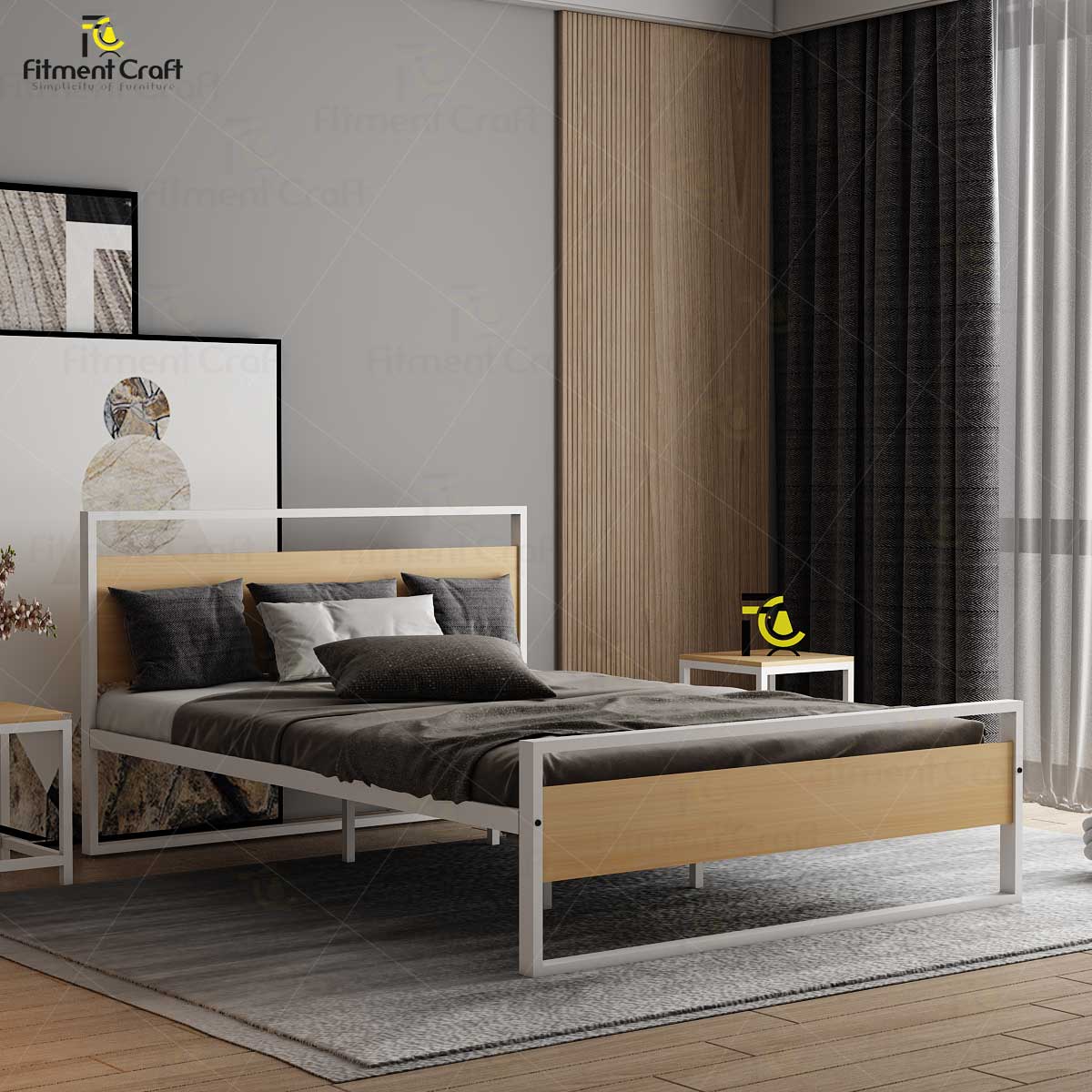 Simple Looking Kind Size Bed | MBV6-001