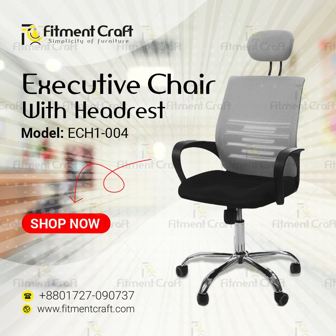 Executive Revolving Chair with Headrest | ECH1-004