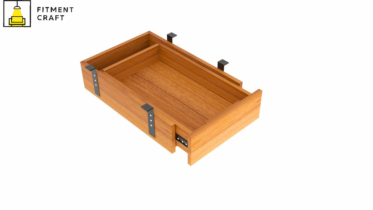 Portable Drawer for Modern Desk, Hanging Drawer under Table