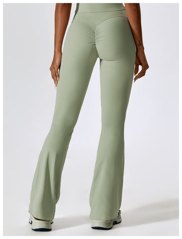 Beautiful leg pleated flare sports pants