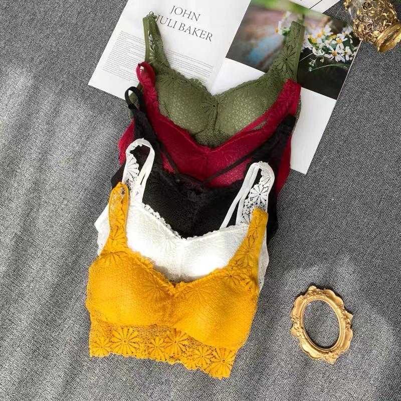 Ruffle Detailing Bralette - GLAD AND GLAM