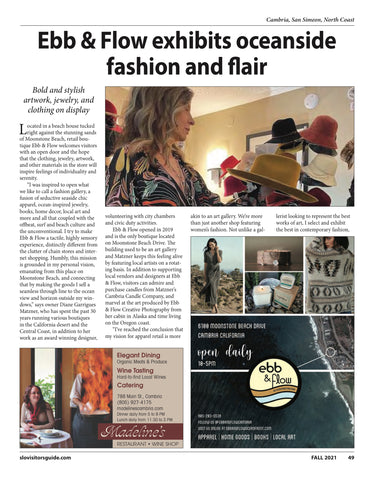 Ebb & Flow Exhibits Oceanside Fashion and Flair
