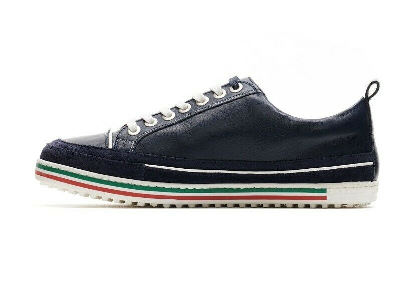 Duca Del Cosma Men's Monterosso Italian Leather Lifestyle  Golf Shoes - Navy
