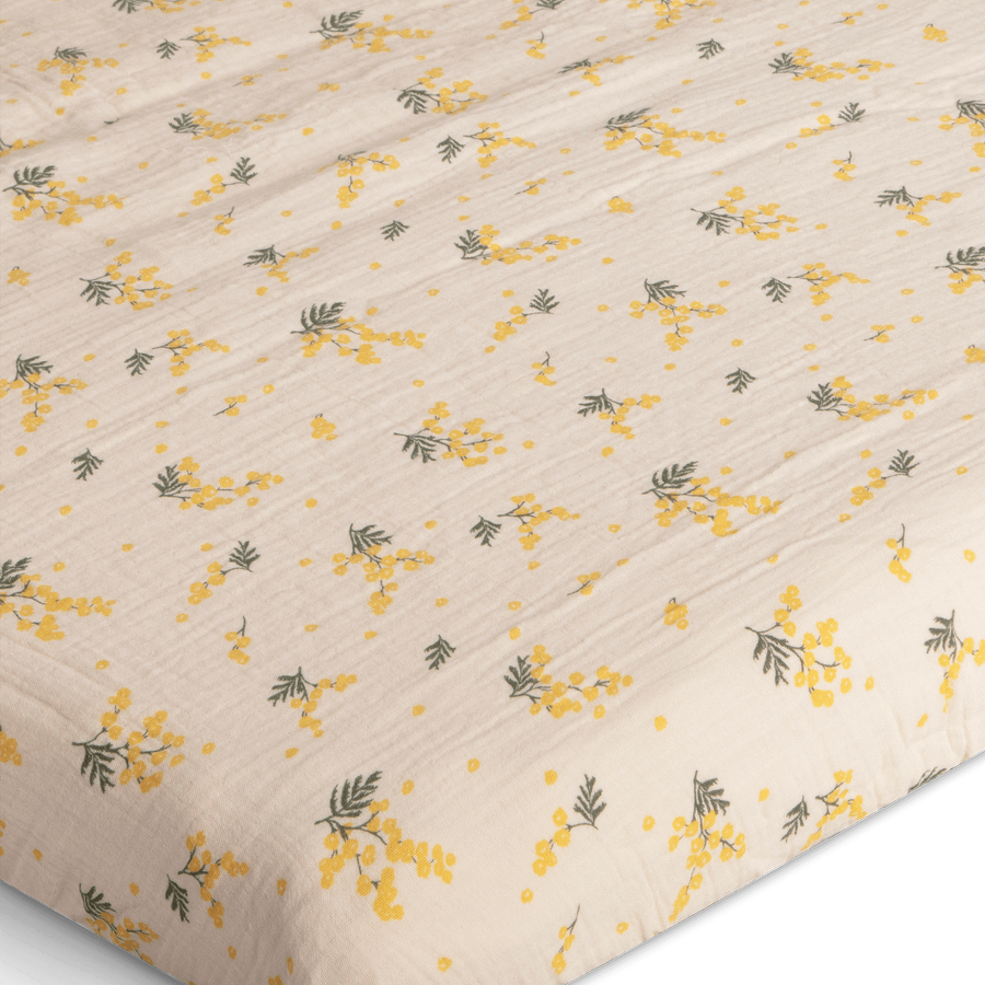 Garbo & Friends Floral Moss Single Fitted Sheet