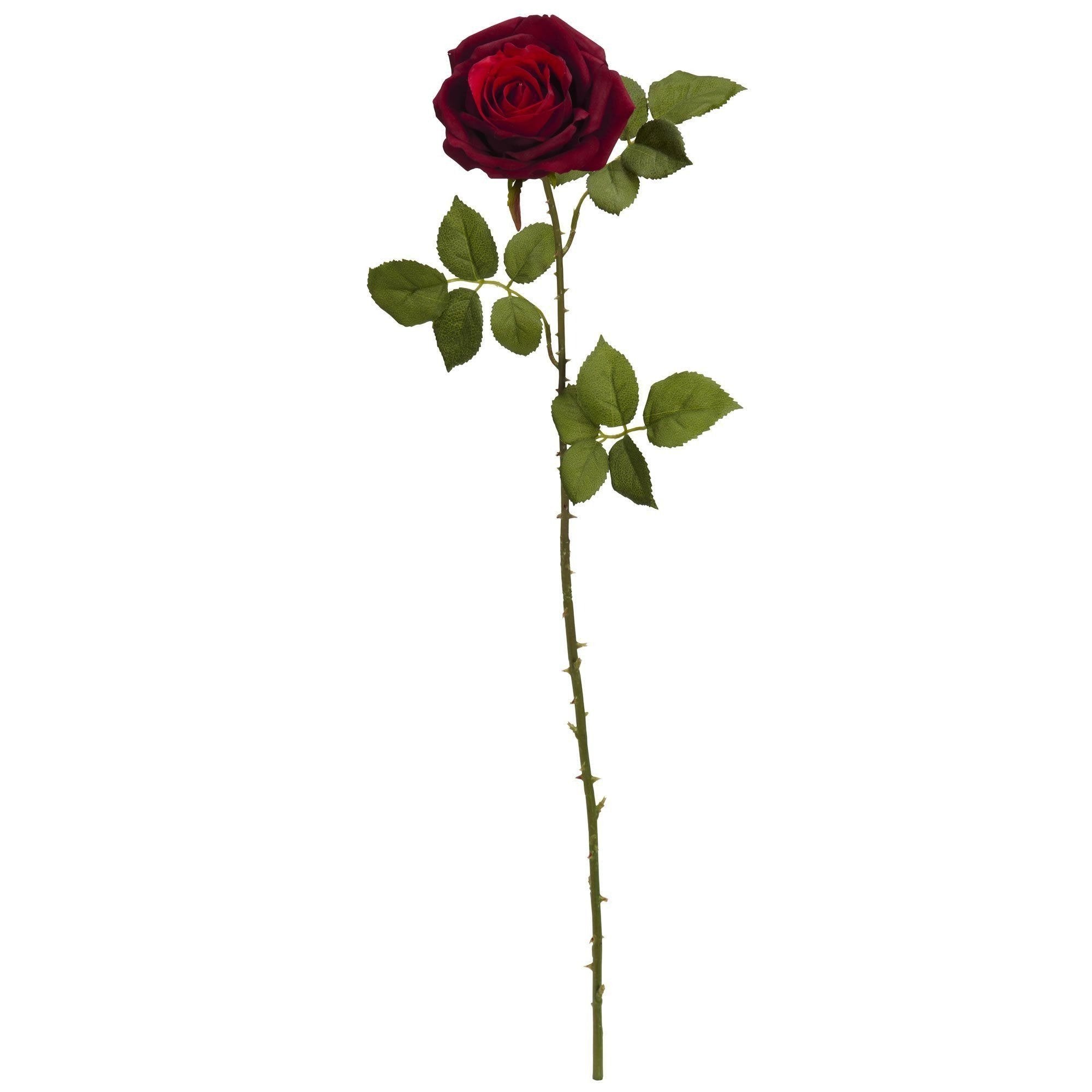 Fleur artificielle de grande rose rouge | Fleur Artificielle