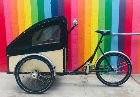 Rainbow wall Christiania Cargo bike