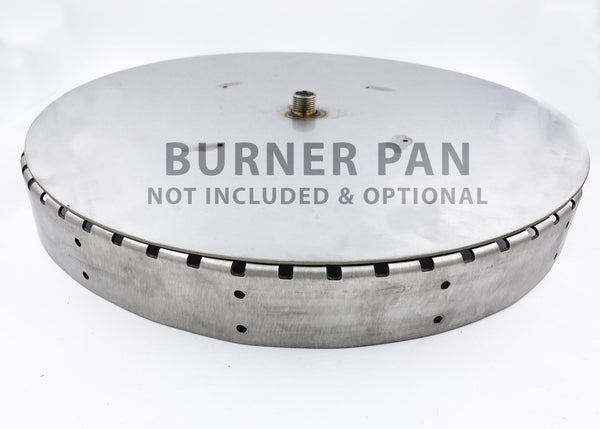 burner pan for fire pits