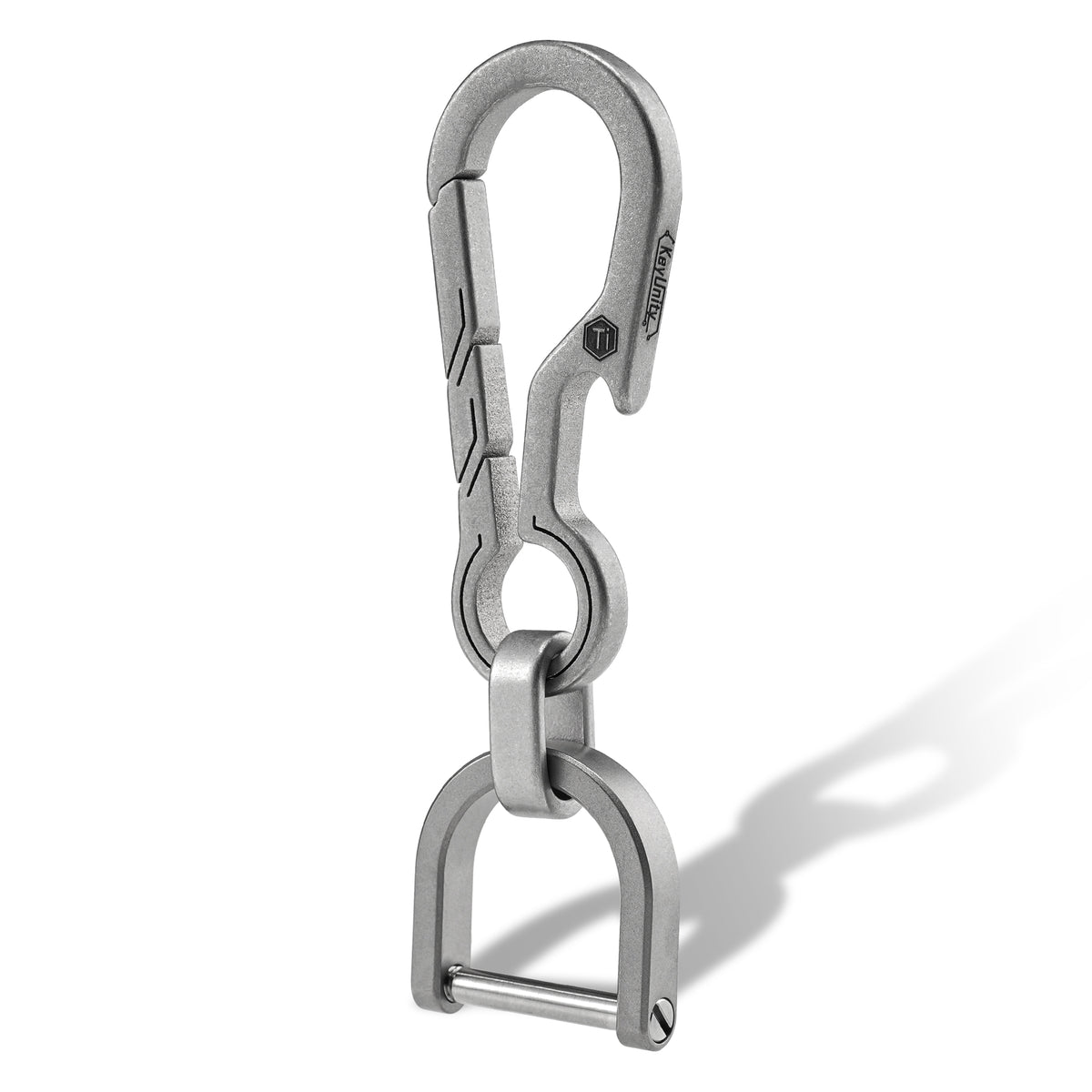 EDC Ti-shackle Carabiner Keychain / With Mini Bike-link Carabiner / Pure  Titanium -  Norway