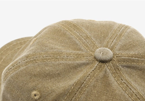 wholesale_Unisex_Cotton_Vintage_short_Brim_Baseball_Cap_supplier