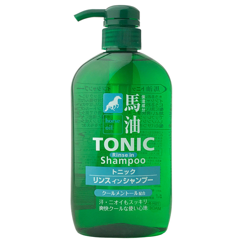 Kumano Horse Oil Tonic Rinse In Shampoo Bottle 600ml – Sentoheal
