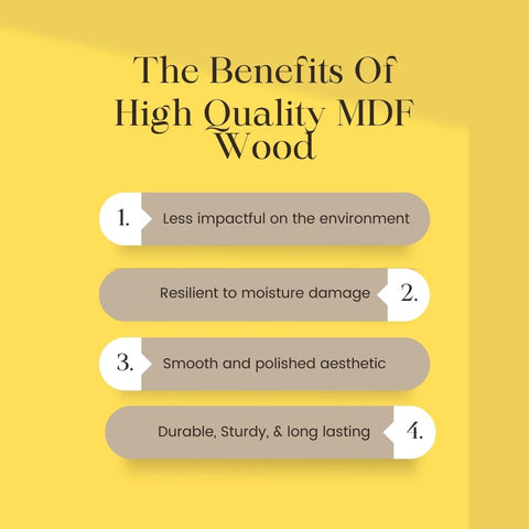 Benefits of MDF Wood for floor lamp with shelves