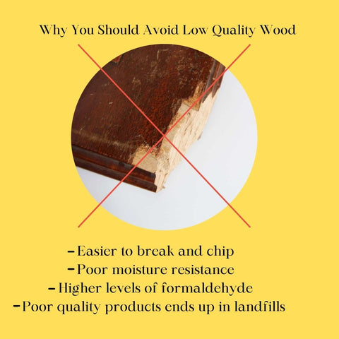 WHY MDF wood quality matters for floor lamp with shelves