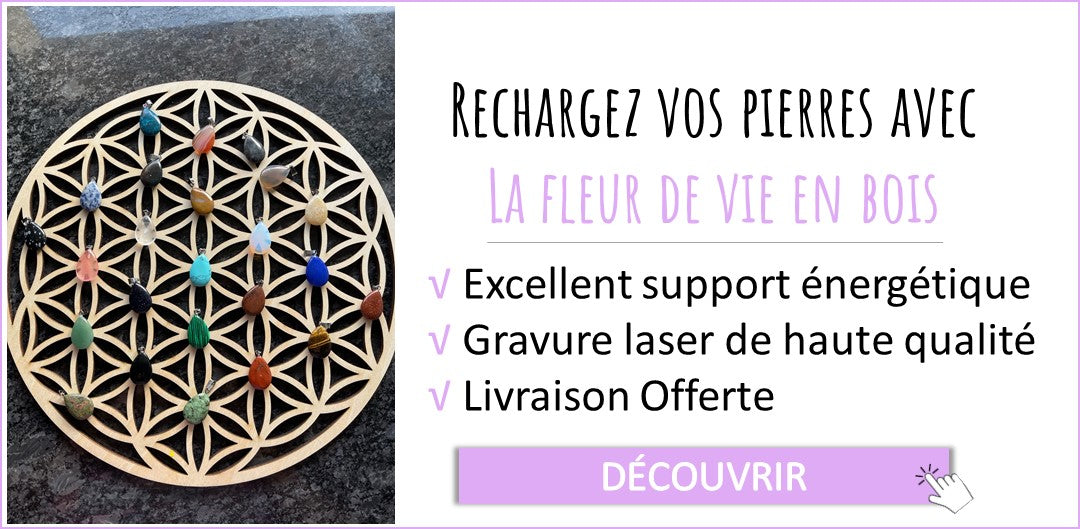 Fleur de vie pour recharger les pierres