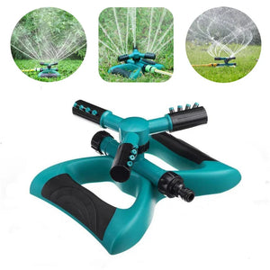 Garden Sprinklers, Water Sprinkler Automatic 360 Degree Rotating Irrigation System for Lawn Yard and Large Coverage Area Oscillating Hose (Green) - songge store