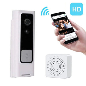 HOOFUN Wireless Doorbell Camera with Chime Video Ring Doorbell with Chime with Motion Detection Night Vision Ring Camera for Home - songge store