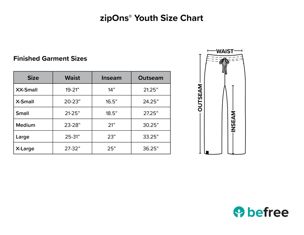 youth size chart