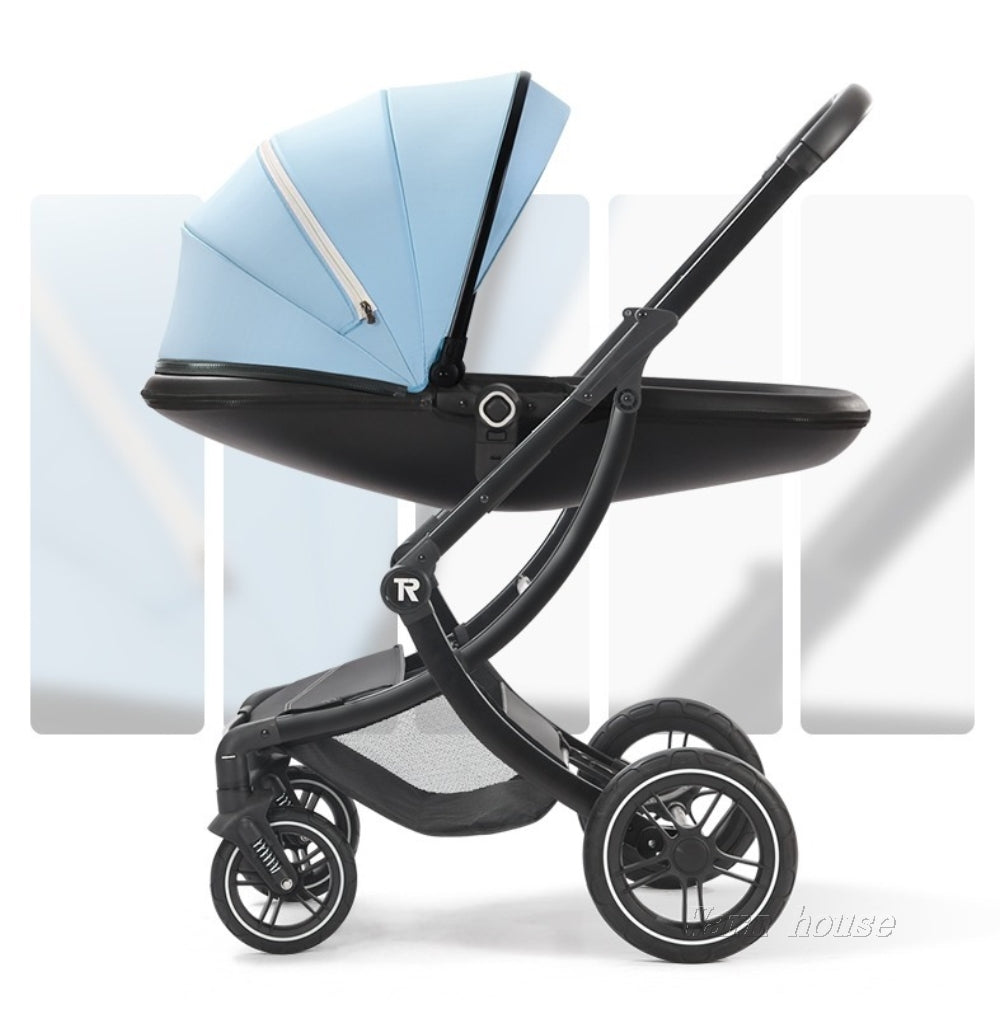 ambulance roekeloos fabriek Baby Stroller Plus Car Seat Eggshell Newborn Baby Kinderwagen Leather –  TheTrendWillOut