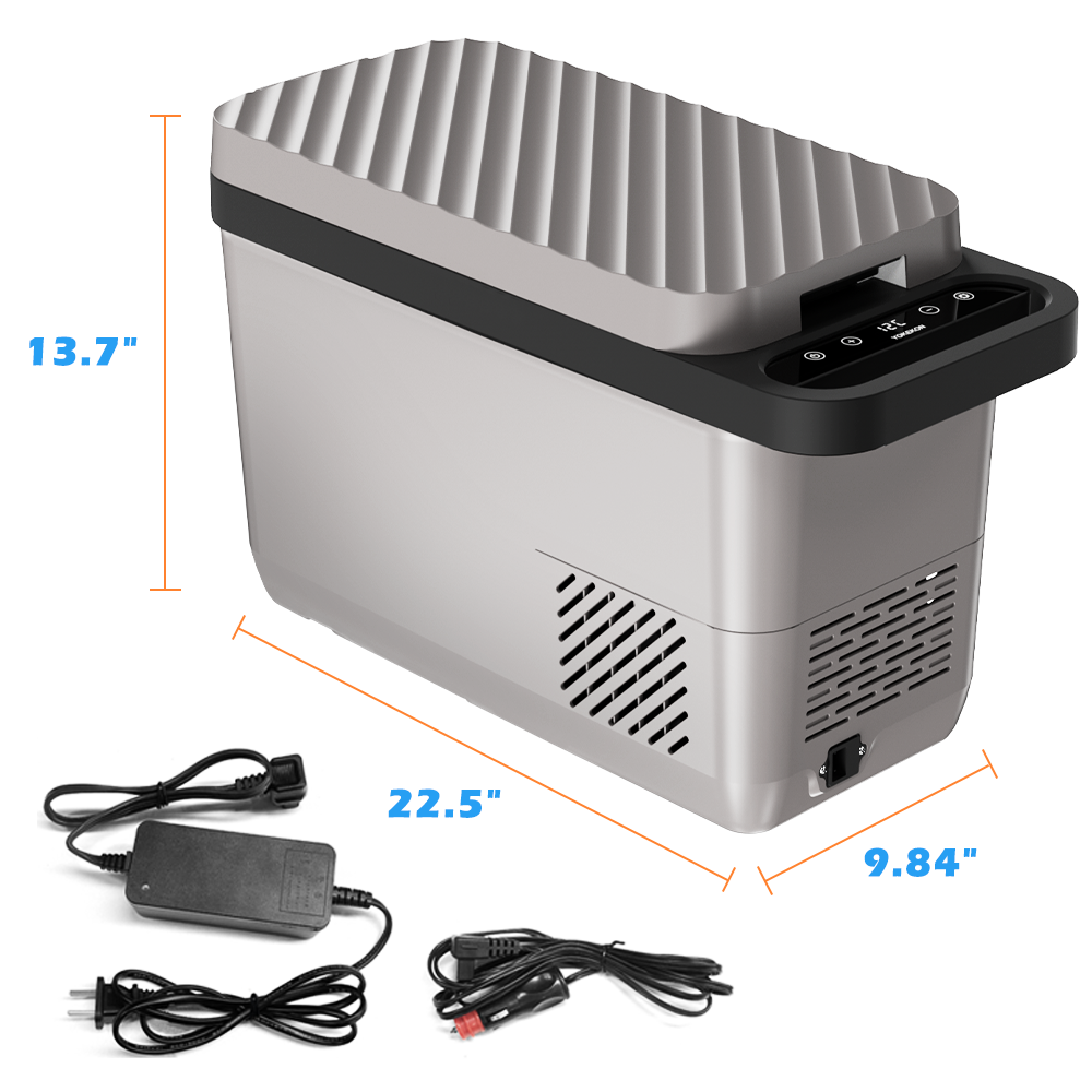 Portable Freezer 12 Volt Car Refrigerator, Compressor Cooler for campi –  Lacidoll