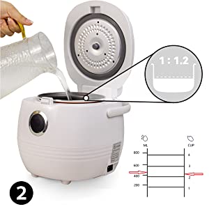 Mini Rice Cooker Small 4-Cup (cooked), Travel Rice Maker, 6-in-1 Porta –  Lacidoll