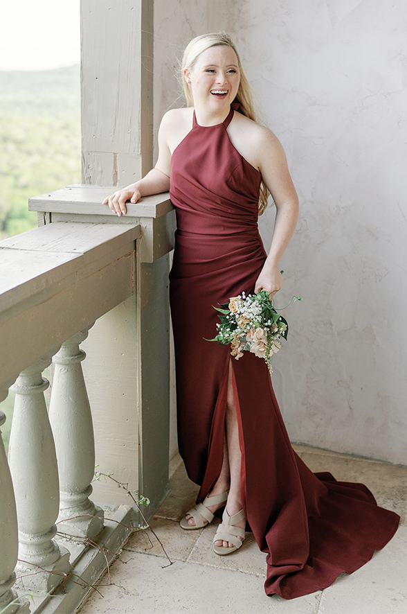 Revelry Ariel Convertible Velvet Bridesmaid Dress