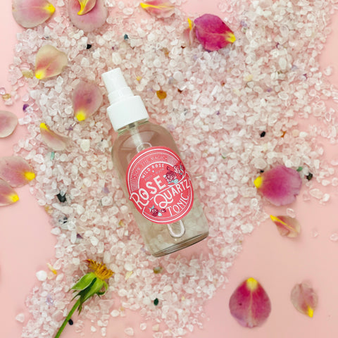 rose quartz tonic water for Love and connection buy apothecary witch products 